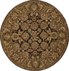 Safavieh Anatolia An615 Dark Brown/Gold Area Rug Round