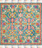 Safavieh Aspen 113 Turquoise/Purple Area Rug Square