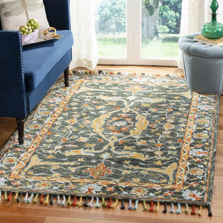 Safavieh Aspen 116 Olive/Rust Area Rug Room Scene Feature