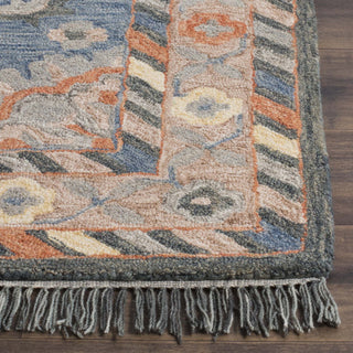 Safavieh Aspen 123 Blue/Rust Area Rug Detail