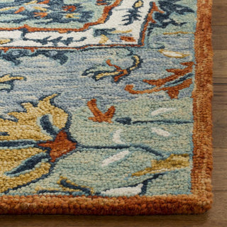 Safavieh Aspen 312 Blue/Rust Area Rug Detail