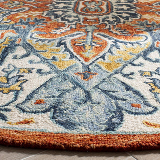 Safavieh Aspen 312 Blue/Rust Area Rug Detail