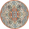 Safavieh Aspen 312 Blue/Rust Area Rug Round