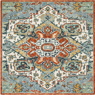 Safavieh Aspen 312 Blue/Rust Area Rug Square