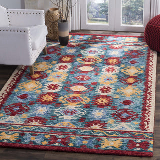 Safavieh Aspen 505 Blue/Red Area Rug Room Scene Feature