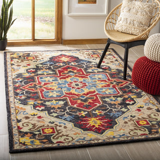 Safavieh Aspen 511 Charcoal/Cream Area Rug Room Scene Feature