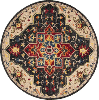 Safavieh Aspen 511 Charcoal/Cream Area Rug Round