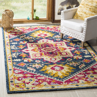 Safavieh Aspen 513 Navy/Fuchsia Area Rug Room Scene Feature