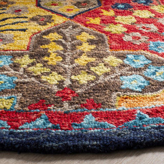 Safavieh Aspen 514 Blue/Orange Area Rug Detail