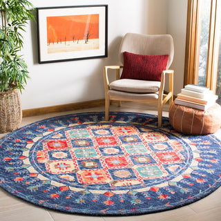 Safavieh Aspen 515 Navy/Orange Area Rug Room Scene