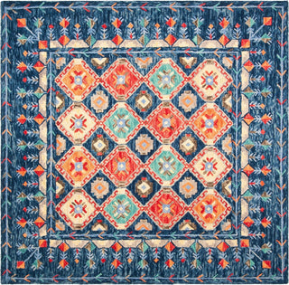 Safavieh Aspen 515 Navy/Orange Area Rug Square