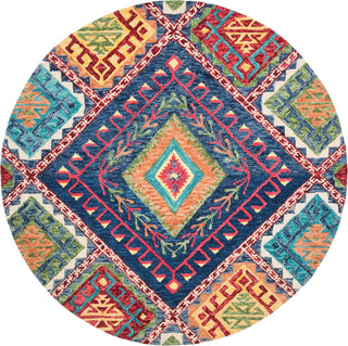 Safavieh Aspen 516 Blue/Multi Area Rug Round