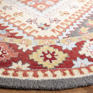 Safavieh Aspen 801 Red/Ivory Area Rug Detail