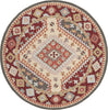 Safavieh Aspen 801 Red/Ivory Area Rug Round