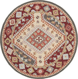 Safavieh Aspen 801 Red/Ivory Area Rug Round