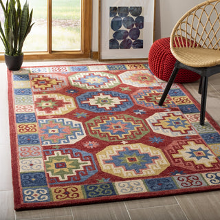 Safavieh Aspen 802 Red/Blue Area Rug Room Scene Feature