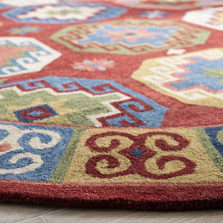 Safavieh Aspen 802 Red/Blue Area Rug Detail