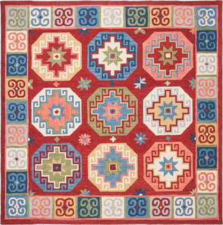 Safavieh Aspen 802 Red/Blue Area Rug Square