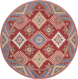 Safavieh Aspen 803 Red/Blue Area Rug Round