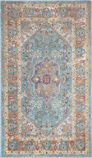 Safavieh Aria ARA100B Blue/Creme Area Rug 3' Image