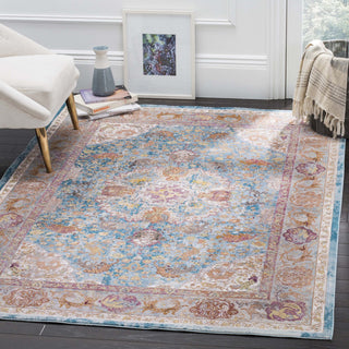 Safavieh Aria ARA120B Blue/Orange Area Rug Lifestyle Image