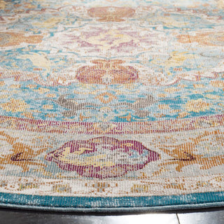 Safavieh Aria ARA120B Blue/Orange Area Rug Detail Image