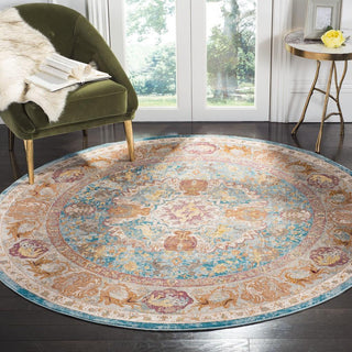 Safavieh Aria ARA120B Blue/Orange Area Rug Lifestyle Image