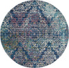 Safavieh Aria ARA128B Blue/Multi Area Rug Round Image