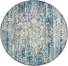 Safavieh Aria ARA156B Blue/Creme Area Rug Round Image