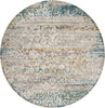 Safavieh Aria ARA156C Cream/Blue Area Rug Round Image