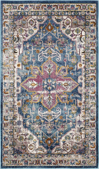 Safavieh Aria ARA160B Blue/Creme Area Rug 3' Image