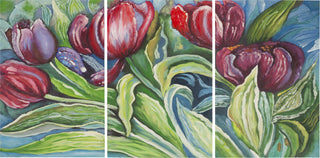 Safavieh Nouveau Tulips Triptych Wall Art Assorted main image