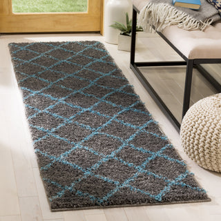 Safavieh Arizona Shag ASG742K Grey/Turquoise Area Rug