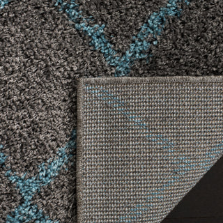 Safavieh Arizona Shag ASG742K Grey/Turquoise Area Rug