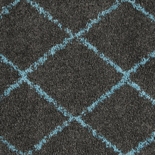 Safavieh Arizona Shag ASG742K Grey/Turquoise Area Rug