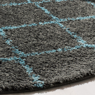 Safavieh Arizona Shag ASG742K Grey/Turquoise Area Rug