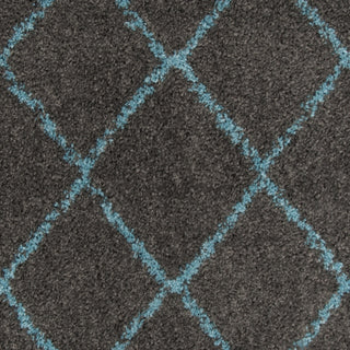 Safavieh Arizona Shag ASG742K Grey/Turquoise Area Rug