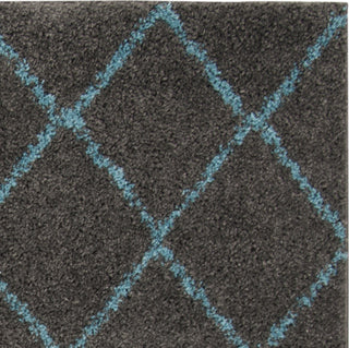 Safavieh Arizona Shag ASG742K Grey/Turquoise Area Rug