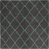 Safavieh Arizona Shag ASG742K Grey/Turquoise Area Rug