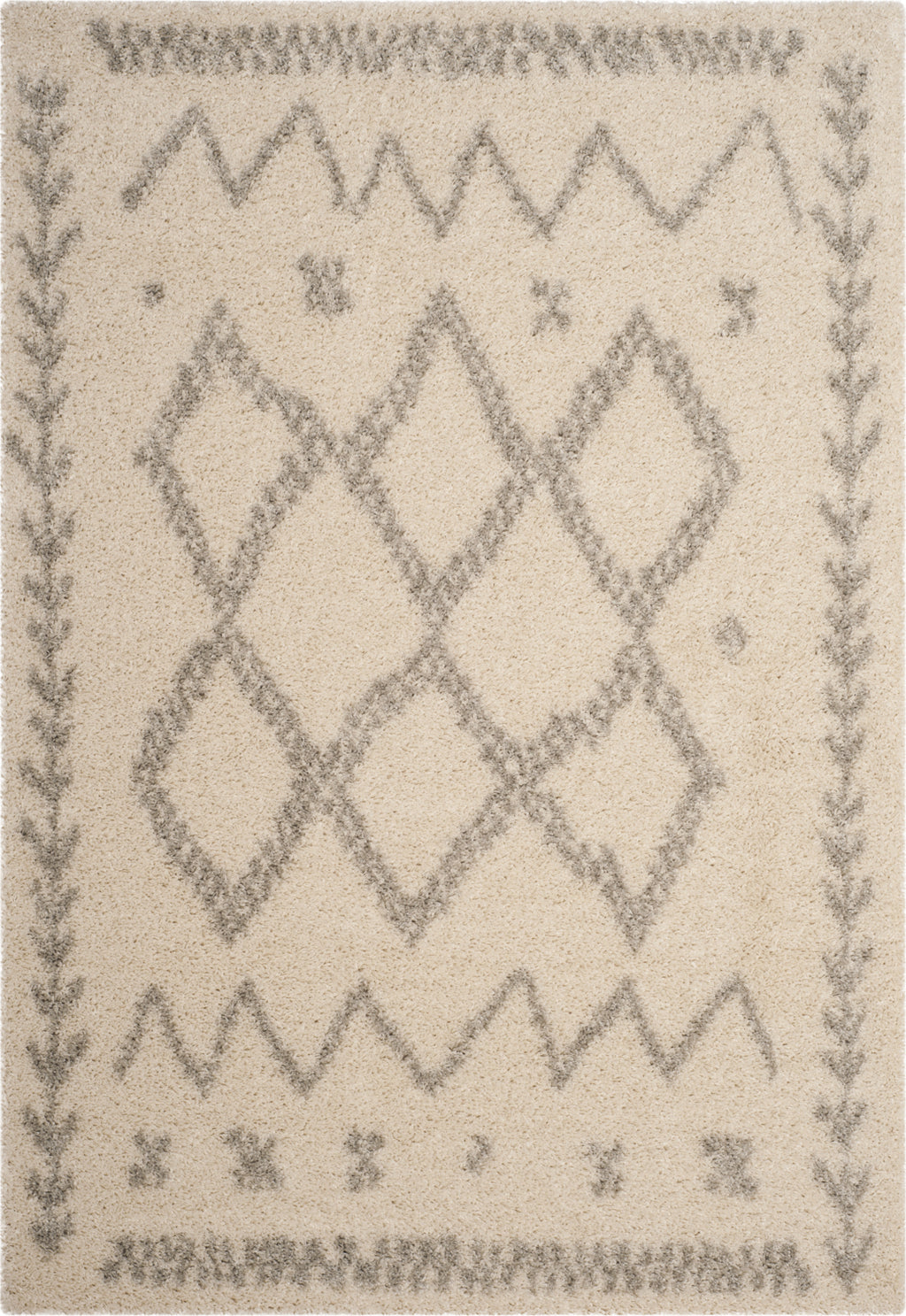 Safavieh Arizona Shag ASG749G Ivory/Grey Area Rug – Incredible Rugs and ...