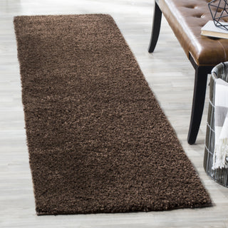 Safavieh Arizona Shag ASG820L Brown Area Rug Room Scene Feature