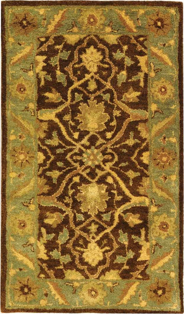 Safavieh Antiquity At14 Brown/Green Area Rug main image