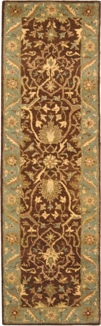 Safavieh Antiquity At14 Brown/Green Area Rug Runner