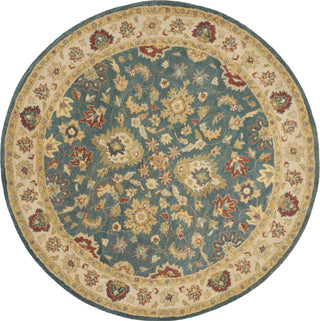 Safavieh Antiquity At15 Blue/Beige Area Rug Round