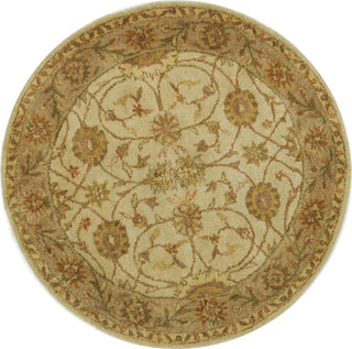 Safavieh Antiquity At17 Ivory/Light Green Area Rug Round