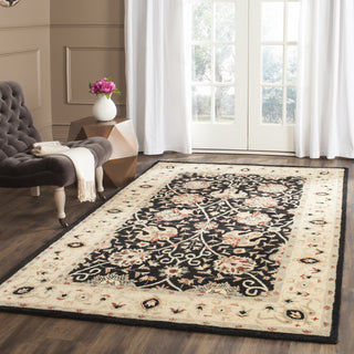 Safavieh Antiquity At21 Black Area Rug Room Scene Feature