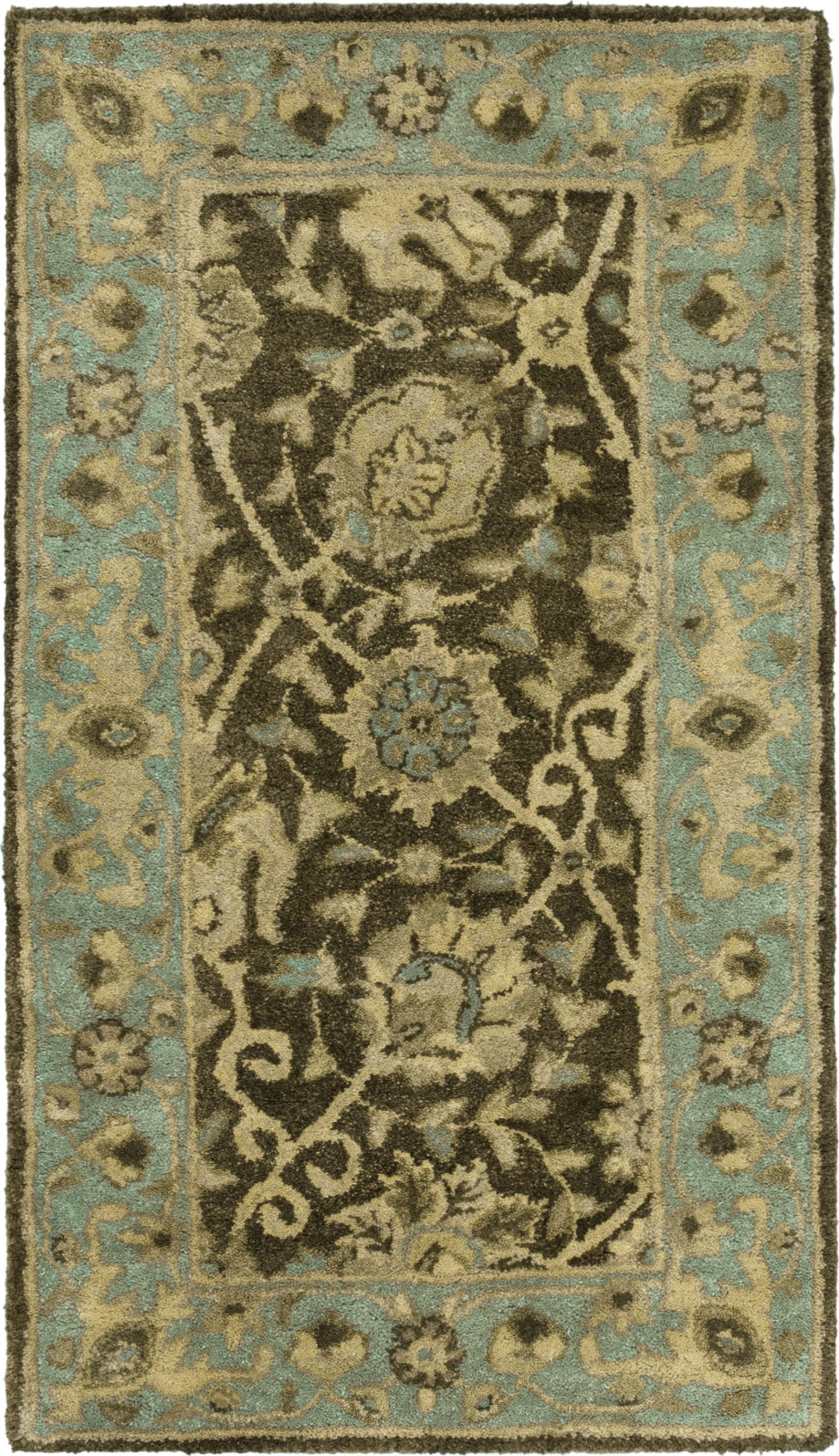 Safavieh Antiquity At21 Brown/Green Area Rug main image