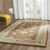 Safavieh Antiquity At21 Brown/Green Area Rug Room Scene Feature