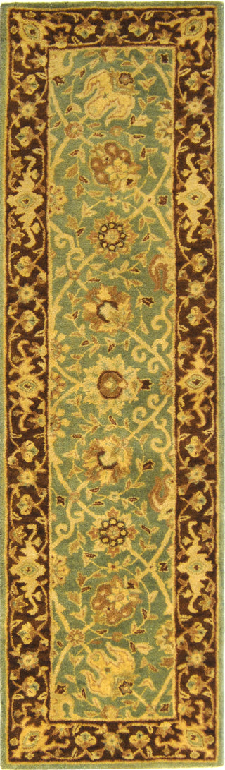 Safavieh Antiquity At21 Green/Brown Area Rug Runner