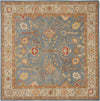 Safavieh Antiquity At314 Blue/Ivory Area Rug Square